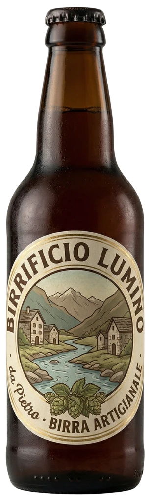 Bottiglia artigianale del Birrificio Lumino